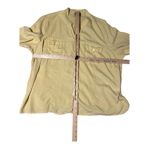 Notations Silk Women’s Button Down 3/4 Sleeve Bundle of Two Orange/Yellow 3xl KD - Picture 6 of 8